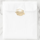 Productlabel Platinum Gold Glitter Jewelry Ronde Sticker (Tas)