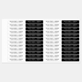 Productlabel Tamper Proof Black en White Candle Labels (Vel)