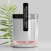 Productlabel Tamper Proof Black en White Candle