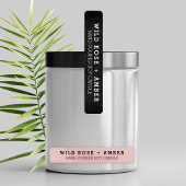 Productlabel Tamper Proof Black en White Candle Labels