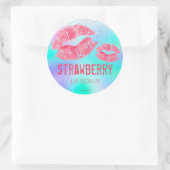 Productlabel voor pasta Shimmer Lip Scrub Ronde Sticker (Tas)
