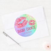 Productlabel voor pasta Shimmer Lip Scrub Ronde Sticker (Envelop)