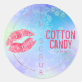 Productlabel voor pasta Shimmer Lip Scrub Ronde Sticker (Voorkant)