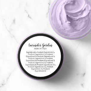 Productlabel voor schrijfmachinemachineserie ronde sticker