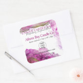Productlabel Whispy Alcohol Ink Candle Vierkante Sticker (Envelop)