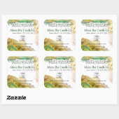 Productlabel Whispy Alcohol Ink Candle Vierkante Sticker (Vel)