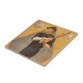  productlabelkunst, Boston Garter voor sokken Tegeltje (Zijkant)