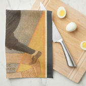  productlabelkunst, Boston Garter voor sokken Theedoek (Quarter Fold)