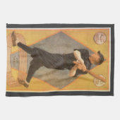  productlabelkunst, Boston Garter voor sokken Theedoek (Horizontaal)