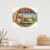  productlabelkunst, Tas Sportman's Tonic Poster (Keuken)