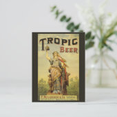 productlabelkunst, Tropische bier Gladiator Briefkaart (Staand voorkant)
