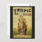 productlabelkunst, Tropische bier Gladiator Briefkaart (Voorkant / Achterkant)