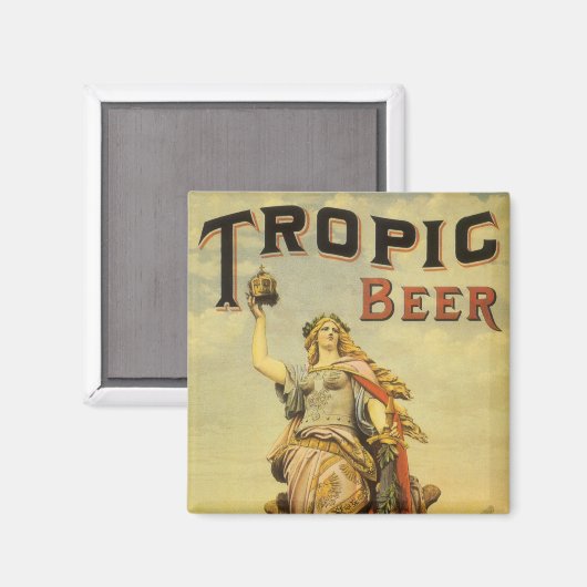  productlabelkunst, Tropische bier Gladiator Magneet (Voorkant / Achterkant)