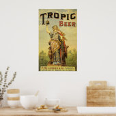  productlabelkunst, Tropische bier Gladiator Poster (Keuken)