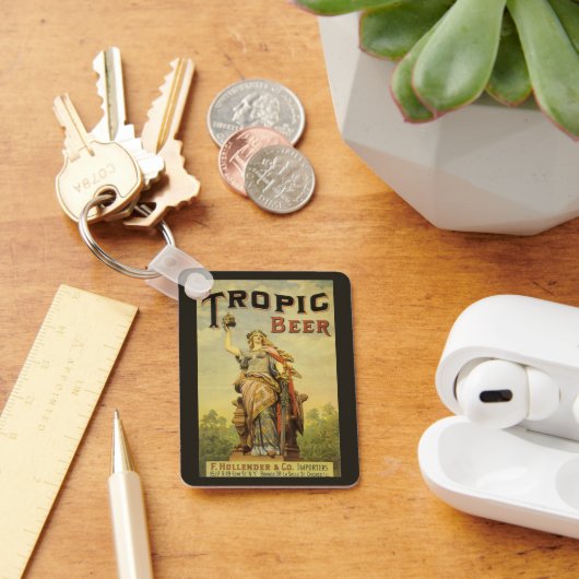 productlabelkunst, Tropische bier Gladiator Sleutelhanger (Bureau)