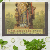  productlabelkunst, Tropische bier Gladiator Theedoek (Gevouwen)