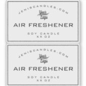  productlabels rond zwart doorzichtig sticker (Voorkant)