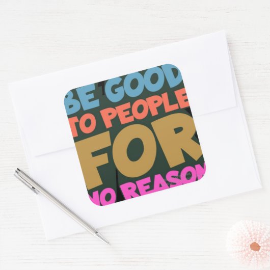 Productlabels Vierkante Sticker (Envelop)