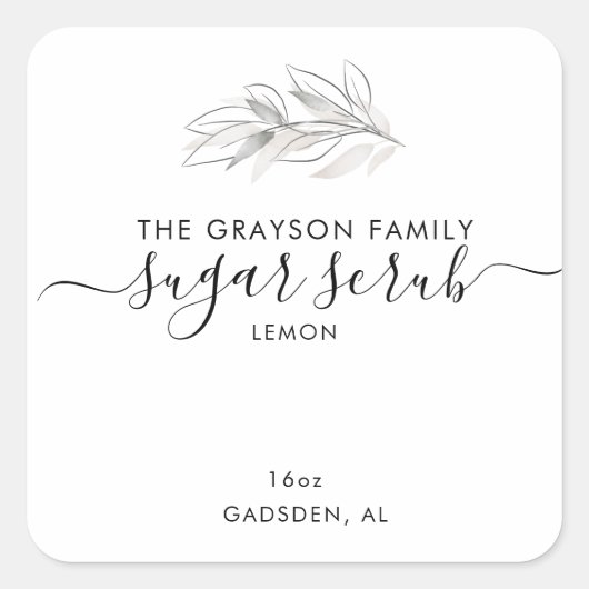 Productlabels Vierkante Sticker (Voorkant)