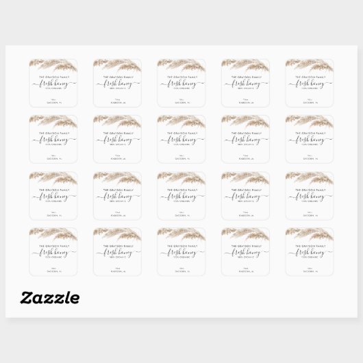 Productlabels Vierkante Sticker (Vel)