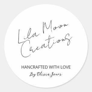 Productlabels voor bedrijfsnaam ronde sticker