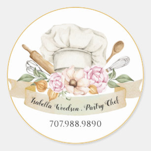 Productlabels voor gebakkersgebak ronde sticker