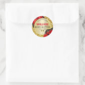 Productlabels voor ongekend goud ronde sticker (Tas)