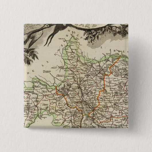 Productlandschappen Vierkante Button 5,1 Cm (Voorkant)