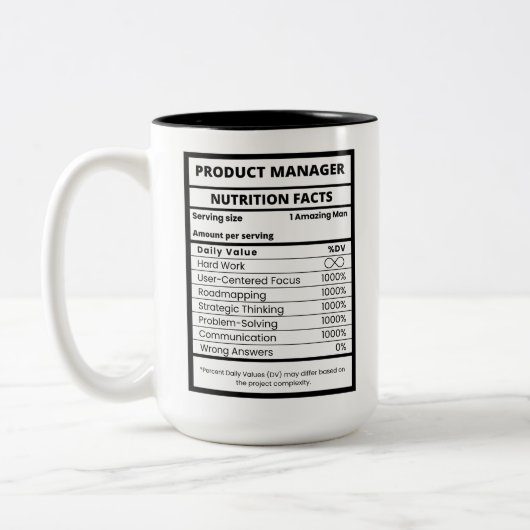 Productmanager Cool Teamleider Tweekleurige Koffiemok (Links)