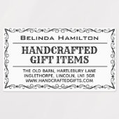 Productnaam en beschrijving op etiket labels (Design 1)