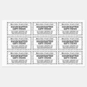 Productnaam en beschrijving op etiket labels (Vel)