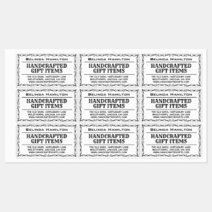 Productnaam en beschrijving op etiket labels