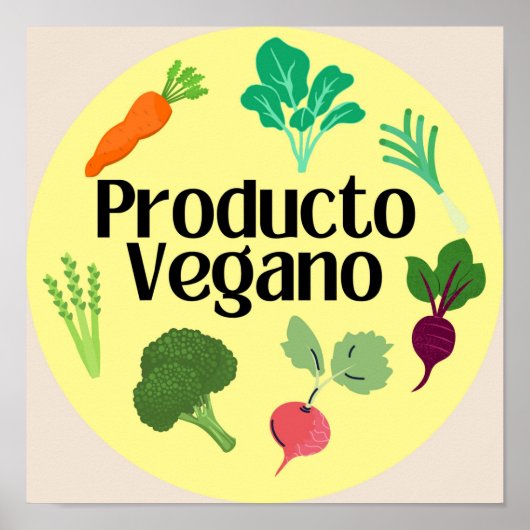 producto vegano poster (Voorkant)