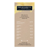 PRODUCTPRIJS LIJST VAN tropische palmen verlaat go Reclamekaart (Voorkant)