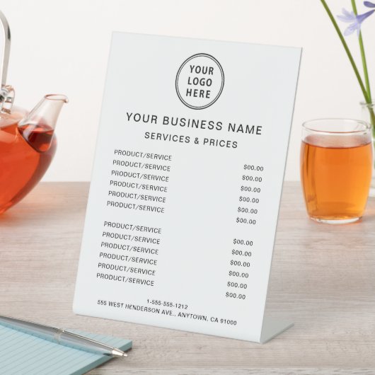 Productprijslijst voor zakelijke Logo services Reclamebord Met Voetstuk (Insitu)