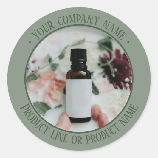 Productpromotie stickerblad ronde sticker (Voorkant)