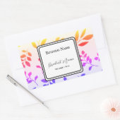 Productrechthoekig sticker etiket (Envelop)