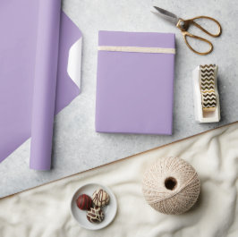 Productvoorbeeld met een lavendelpaarse kleur cadeaupapier