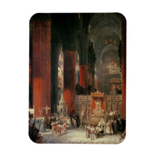 Produktie in de kathedraal van Sevilla, 1833 (olie Magneet