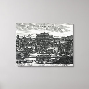 Produktie van Macau, ter illustratie Canvas Afdruk