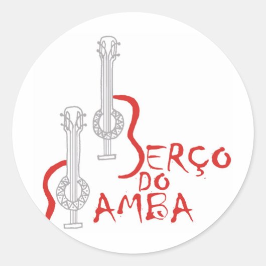 Produtos Berço do Samba Ronde Sticker (Voorkant)