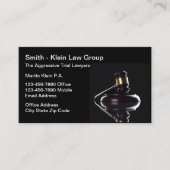 Proef Advocaat Upscale bewerkbare Visitekaartjes (Voorkant)