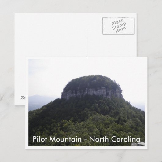Proef Berg - Noord-Carolina Briefkaart (Voorkant / Achterkant)