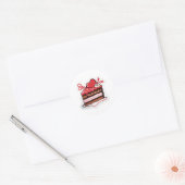 Proef de Liefde in Elke Beet Ronde Sticker (Envelop)