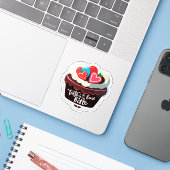 Proef de Liefde in Elke Beet Sticker (Laptop met iPhone)