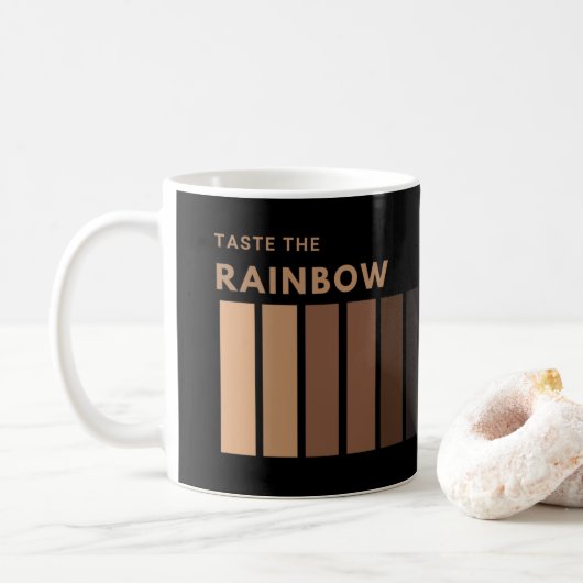 Proef de Rainbow Coffee Mok (Met donut)