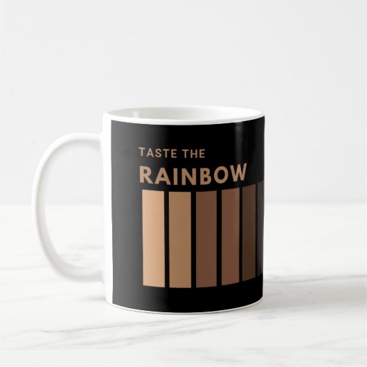 Proef de Rainbow Coffee Mok (Links)
