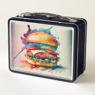 Proef de regenboog: Bursting Burger Lunch Box