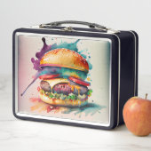 Proef de regenboog: Bursting Burger Lunch Box (In situ)