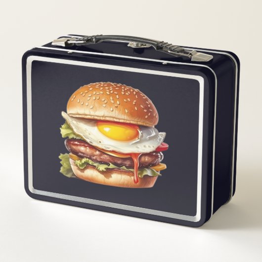 Proef de regenboog: Bursting Burger Lunch Box (Achterkant)